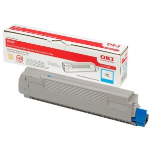 Toner OKI 43487711 (C8600, C8800), azurová (cyan), originál