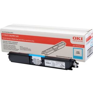 Toner OKI 44250719 (C110, C130, MC160), azurová (cyan), originál