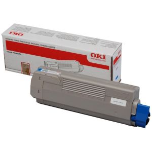 Toner OKI 44315307 (C610), azurová (cyan), originál