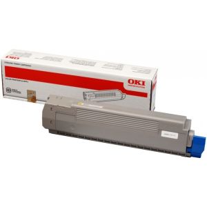 Toner OKI 44643001 (C801, C821), žlutá (yellow), originál