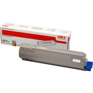 Toner OKI 44643003 (C801, C821), azurová (cyan), originál