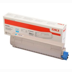 Toner OKI 46443103, C833, C843, azurová (cyan), originál