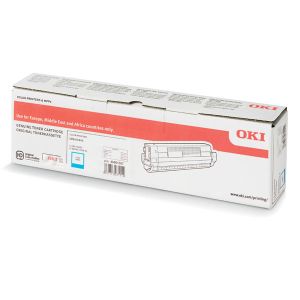 Toner OKI 46861307, C834, C844, azurová (cyan), originál