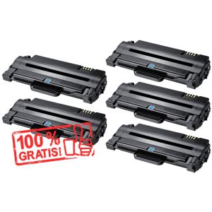 Toner 4 x Samsung MLT-D1052L + MLT-D1052L ZDARMA, černá (black), alternativní