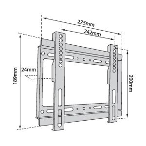 TB TV wall mount TB-250 až 42", 40kg max VESA 200x200 TB-250