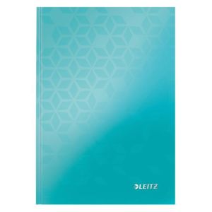 Záznamová kniha Leitz WOW A5 80 listů linkovaná ledově modrá