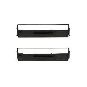 SIDM Black Ribbon Cartridge pre LQ-300/+/+II/570/+/580/8xx, Dualpack C13S015613