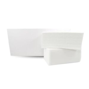 Papírové utěrky skládané ZZ 2-vrstvé 100% celulóza bílé (20 bal.)