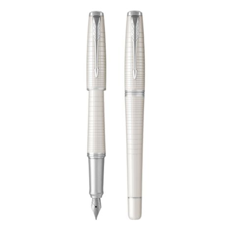 Pero plnící PARKER URolleran Premium Pearl Metal CT -F-