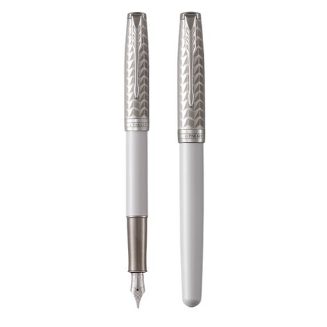 Pero plnicí PARKER Sonnet Metal & Pearl CT 18K -F-