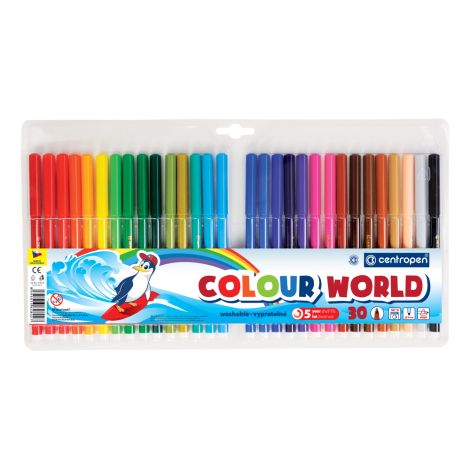 Fixy CENTROPEN 7550 Colour World - sada 30 ks