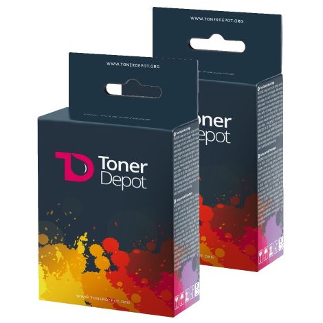 Inkoustová kazeta Epson T027, dvojbalení, TonerDepot, barevná (tricolor), prémium