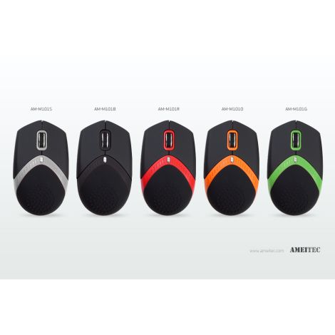 AMEI Mouse AM-M101G ErgoMouse Green 800/1600dpi AMEI AM-M101G