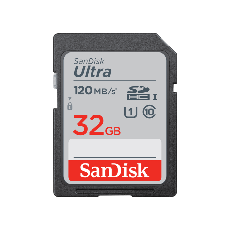 SanDisk Ultra/SDHC/32GB/UHS-I U1 / Class 10/Čierna SDSDUN4-032G-GN6IN