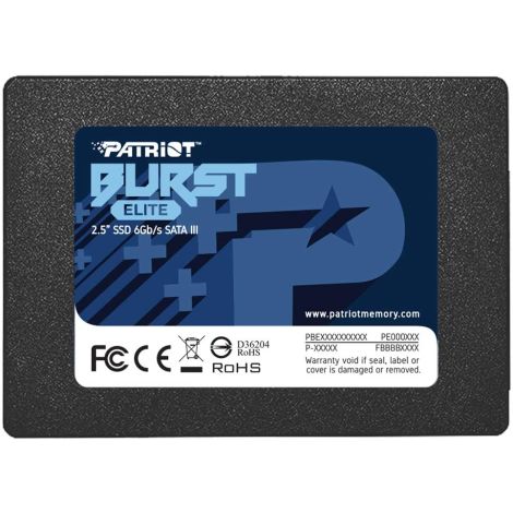 PATRIOT Burst Elite/960 GB/SSD/2.5"/SATA/3R PBE960GS25SSDR