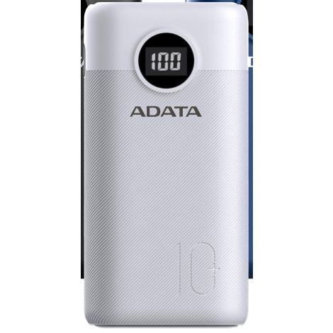 ADATA P10000QCD Power Bank 10000mAh biela AP10000QCD-DGT-CWH