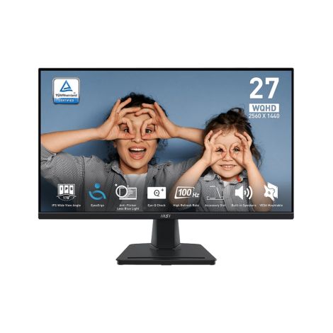 MSI Pro/MP275Q/27"/IPS/QHD/100Hz/1ms/Black/2R PRO MP275Q