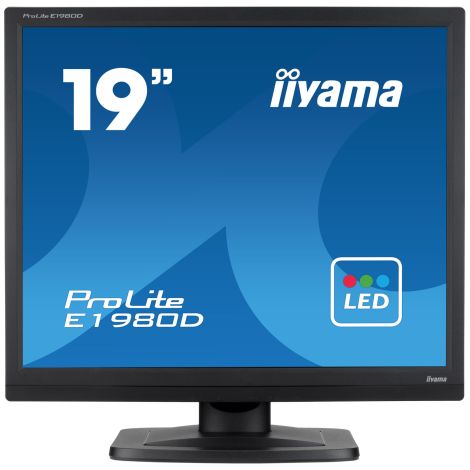 19" LCD iiyama ProLite E1980D-B1 - 5ms, DVI, TN E1980D-B1