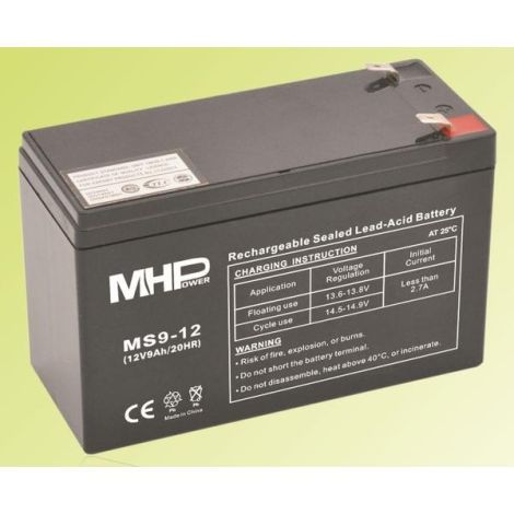 Pb akumulátor MHPower VRLA AGM 12V/9Ah (MS9-12) MS9-12