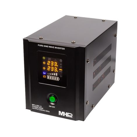 Záložný zdroj MHPower MPU300-12, UPS, 300W, čistá sinus MPU-300-12