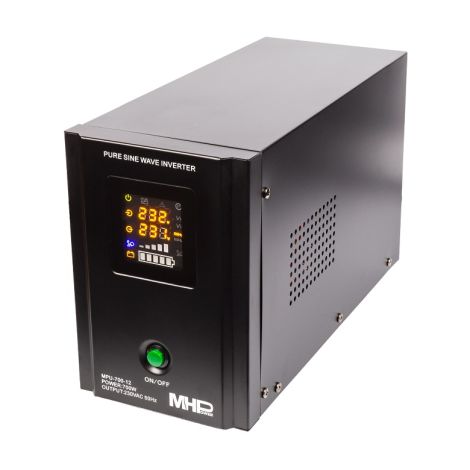 Záložný zdroj MHPower MPU700-12, UPS, 700W, čistá sínus MPU-700-12