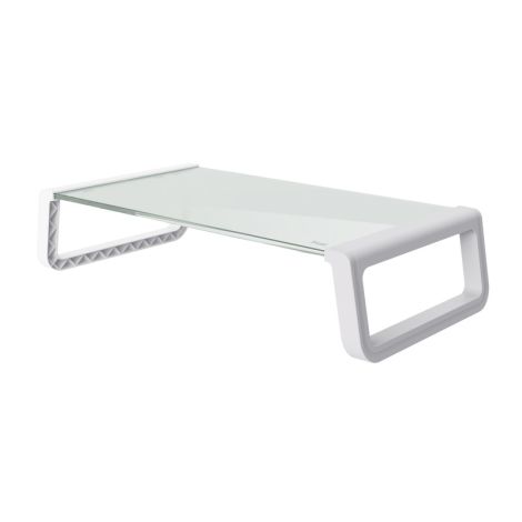 TRUST MONTA GLASS MONITOR STAND WHT 25351