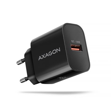 AXAGON ACU-QC18, nabíjačka do siete 18W, 1x port USB-A, QC3.0/AFC/Apple, čierna ACU-QC18