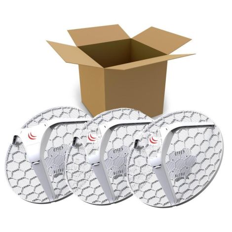 MikroTik RBLHG-5nD-3 Outdoor 802.11an 24,5 dBi jednotka LHG 5 (3-pack) RBLHG5kit