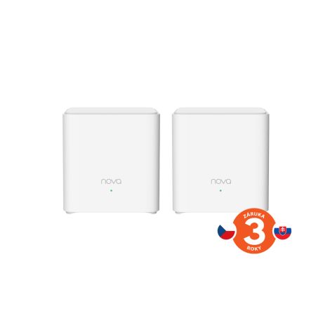 Tenda Nova EX3 (2-pack) WiFi6 AX1500 Mesh Gigabit systém, 4xGLAN/GWAN, WPA3, VPN, SMART CZ aplikácie 75011986