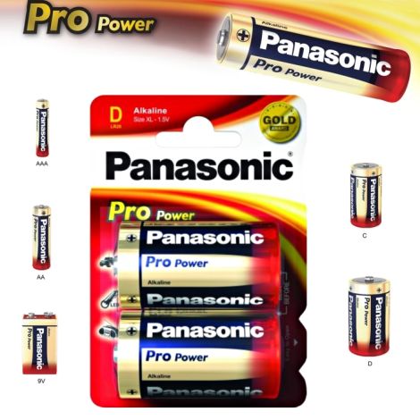 Alkalická batéria D Panasonic Pro Power LR20 2ks 09834