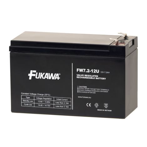 Akumulátor FUKAWA FW 7.2-12 F2U (12V 7,2Ah/7Ah) 11509