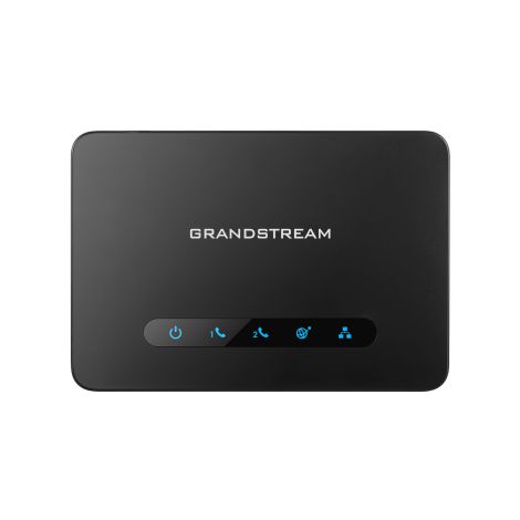 Grandstream HT812 (ATA), 2x FXS, 2 SIP účty, 1x Gbit LAN, NAT router, 3-cestná konf., auto-provis. HT812