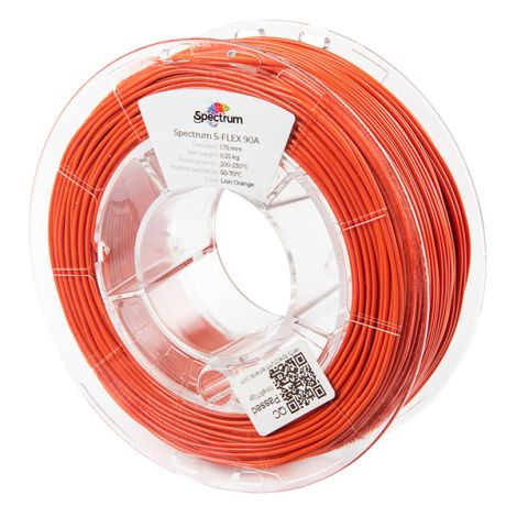 Spectrum 3D filament, S-Flex 90A, 1,75mm, 250g, 80251, lev orange