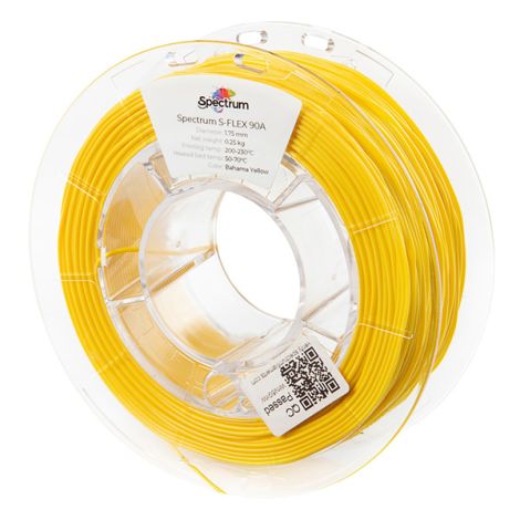 Spectrum 3D filament, S-Flex 90A, 1,75mm, 250g, 80263, bahama žlutá