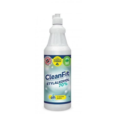 CleanFit dezinfekční gel 70% citrus na ruce 1 l+ pumpička ZDARMA