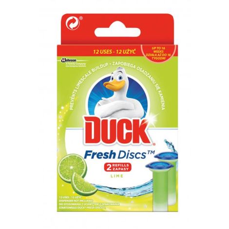 Náhrada DUCK Fresh Discs WC gel 2 x 36 ml Limetka