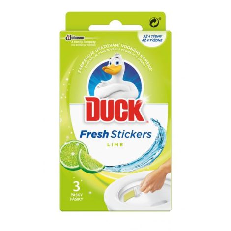 DUCK Fresh Stick WC gelové pásky Limetka 3 x 9 g