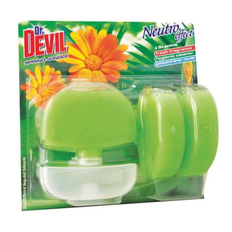 Dr. Devil závěsný WC gel 3 x 55 ml - Spring Jungle