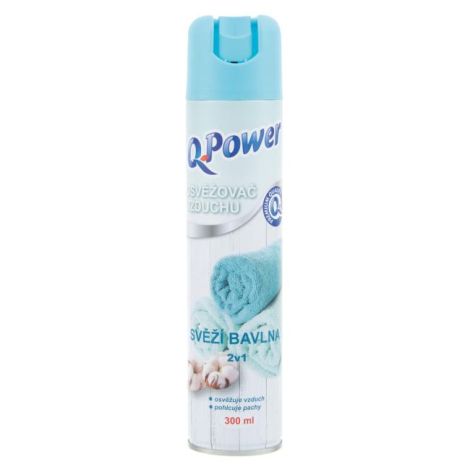 Q-Power osvěžovač ve spreji 300 ml - Bavlna