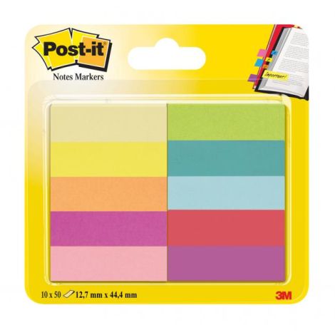 Záložky Post-it papírové, 12,7x44,4 mm