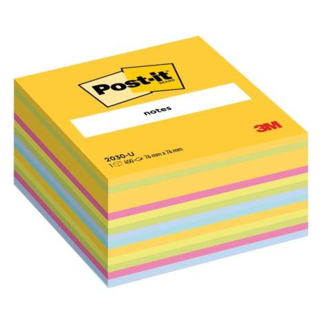 Bloček kostka Post-it, 76x76 mm, mix barev