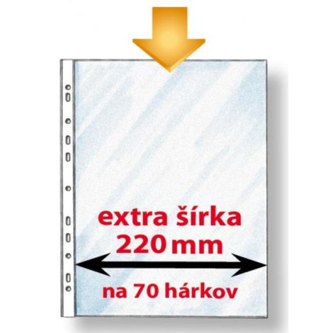 Euroobal Karton PP economy A4 maxi extra široký 50mic 50ks