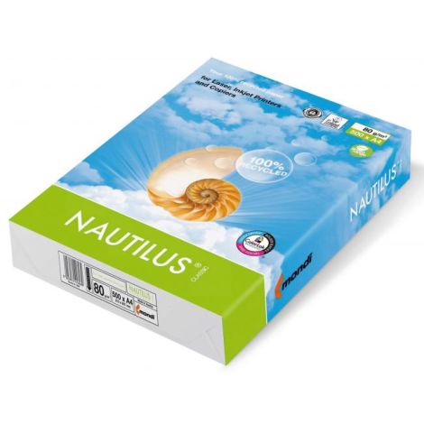 Kopírovací papír Nautilus Classic recyklovaný A4, 80g, CIE 112