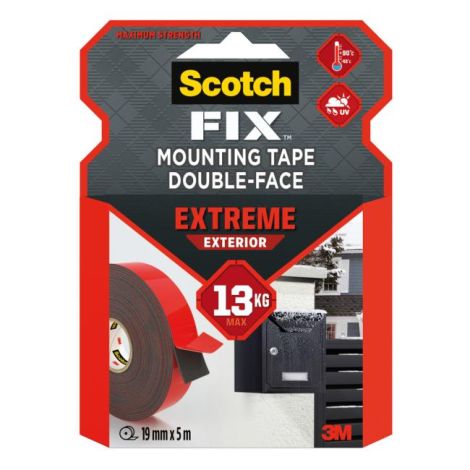 Montážní páska Scotch do exteriéru supersilná, 19 mm x 5 m