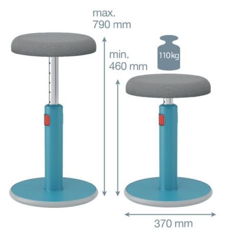 Ergonomická balanční židle Leitz Cosy Ergo klidná modrá