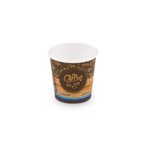 Papírový kelímek "Coffee to go" Ø62mm 110ml `XS: 0,08L/4oz` [50 ks]