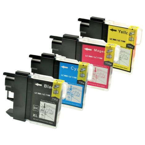 Cartridge Brother LC1100HY VALBP, CMYK, čtyřbalení, multipack, alternativní