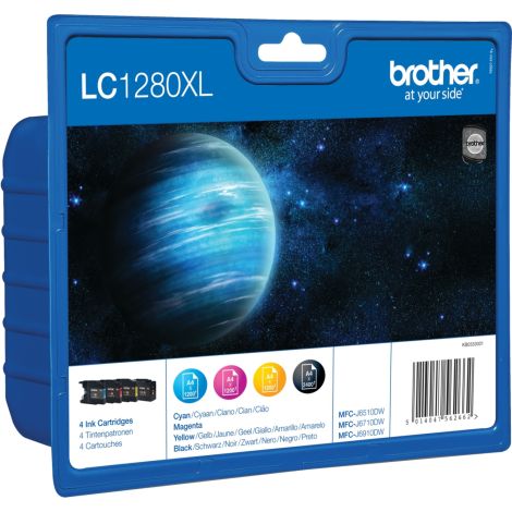 Cartridge Brother LC1280XL VALBP, CMYK, čtyřbalení, multipack, originál