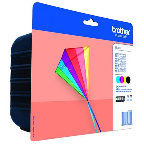 Cartridge Brother LC223 VALBP, CMYK, čtyřbalení, multipack, originál