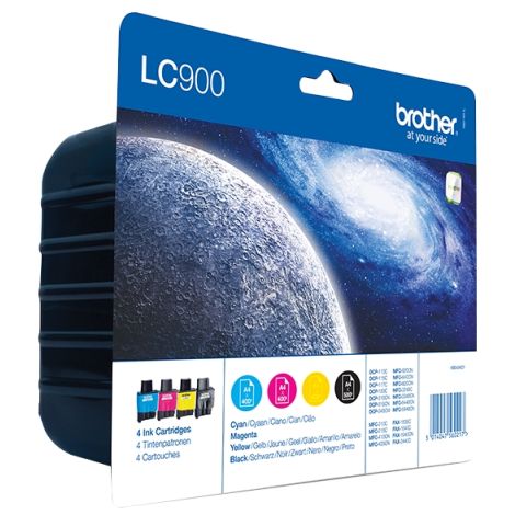 Cartridge Brother LC900 VALBP, CMYK, čtyřbalení, multipack, originál